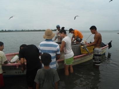 Juliana with fishers